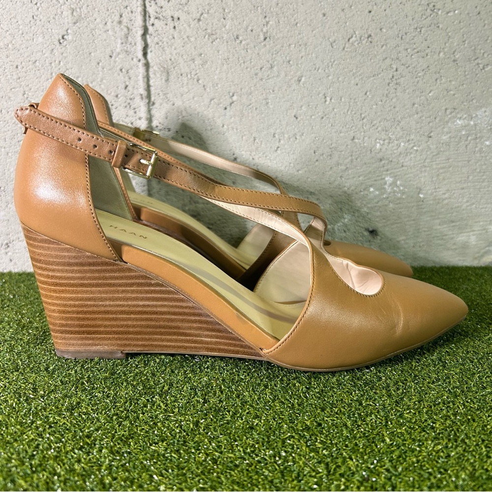 Cole Haan Emberlee Nude Beige Wedge W18048 Heel Shoes Women’s 8.5